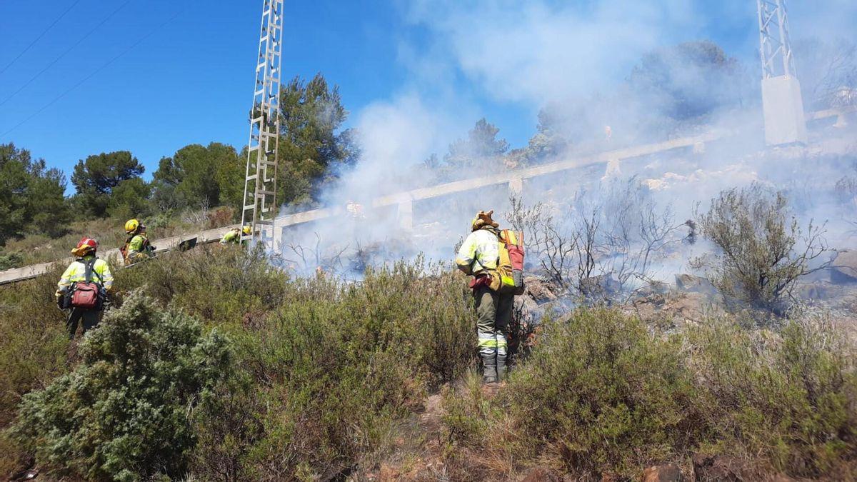 incendi forestal albaida